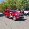 Desfile de unidades bomberos